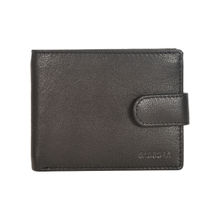 Sassora Genuine Leather Large Size Rfid Wallet For Men And With 6 Card Slots - Black (L)