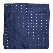 The Tie Hub Revolve Blue Polka Pocket Square For Men