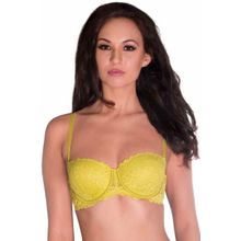 Amante Padded Wired Multiway Bra - Yellow