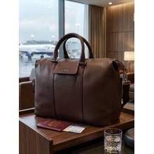 Sassora Genuine Leather Weekender Travel Duffle Bag for Men and Women