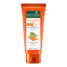 Biotique Sun Shield Carrot 40+SPF UVB PA+++ UVA Sunscreen Lotion