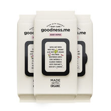 goodnessme Made With Organic Baby Wet Wipes, Pack Of 3 (216 Wipes)