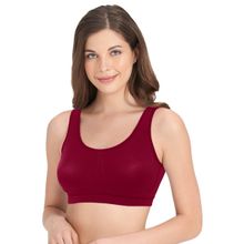 Amante All Day At Home Removeable Padding Non-wired Bra - Red