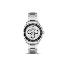 Swiss Military Hanowa Men Speedwell Silver Round Dial Analog Watch - SMWGI0006801 (M)