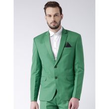 HANGUP Green Solid Casual Blazer