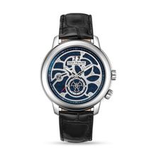 Saint Honore Paris Blue Round Dial Analog Watch For Mens-Or867040-1Lnin (M)