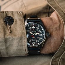 AVI-8 Hawker Hurricane Automatic Sapphire Lens Black Round Luminous Dial Men Watch - AV-4097-03