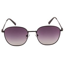 Equal Black Color Sunglasses Rectangle Shape Full Rim Black Frame