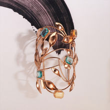 Suhani Pittie Fallen Angel Gold Plated Blue Crystal Hand Cuff