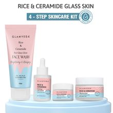 Glamveda Korean Glass Skin Rice & Ceramide 4 Step Gift Box