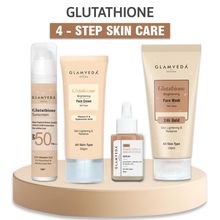 Glamveda Glutathione 4-Step Skincare Routine Combo For Healthy & Radiant Skin