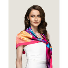 Waraq Dreamy Galaxy Vegan Satin Square Scarf