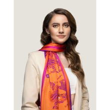 Waraq Tangelo Tiger Vegan Satin Stole