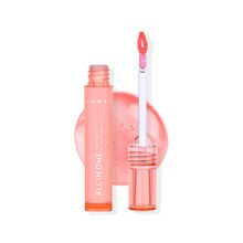 LAMEL All In One Lip Tinted Plumping Oil - 401 Peachy