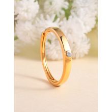 Ornate Jewels 925 Silver American Diamond Solitaire Ring for Men & Boys