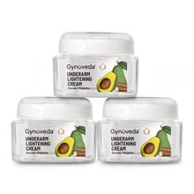Gynoveda Underarm Lightening Cream For Dark, Patchy Armpits With Avocado & Manjistha - Pack Of 3