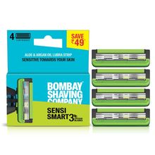 Bombay Shaving Company Sensi Smart 3 Cartridge - Pack Of 4
