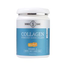 Nature's Island Hydrolyzed Marine Collagen With Vitamin C For Skin, Hair, Nails & Joints - Pineapple