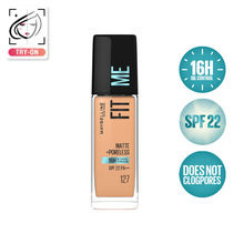 Maybelline New York Fit Me Matte+Poreless 16H Oil Control Foundation with SPF 22 - 127 Golden Honey