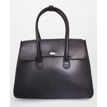 AND Solid Black Tote Bag For Women