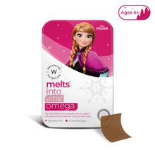 Wellbeing Nutrition Vegan Omega-3(EPA & DHA) for Kids, Frozen Anna Melts - Strawberry Mint Strips