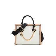 Aldo Mondiane Womens White Satchel Bag (M)