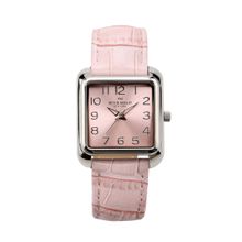 Peter Minuit Times Square Classic Analogue Pink Dial Women's Leather Strap Watch (PM292-C)
