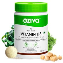 Oziva Plant Based Vitamin D3+K2+B12