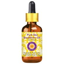 Deve Herbes Pure Sea Buckthorn Oil (Hippophae rhamnoides) Cold Pressed for Radiant Glow