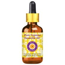 Deve Herbes Pure Cypress Essential Oil (Cyperus seariosus) Therapeutic Grade Steam Distilled