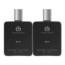The Man Company Black Edt For Men, Premium Long Lasting Fragrance Spray (pack Of 2)