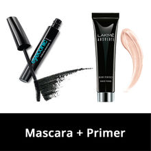 Lakme Eyeconic Curling Mascara - Black + Absolute Blur Perfect Makeup Primer Combo