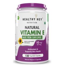 HealthyHey Nutrition Natural Vitamin E From Sunflower - Veg Capsules