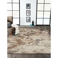 OBSESSIONS Abstract Polypropylene Carpet, Beige and Brown