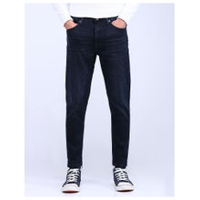Flying Machine Navy Blue Mankle Relax Tapered Fit Stone Wash Jeans