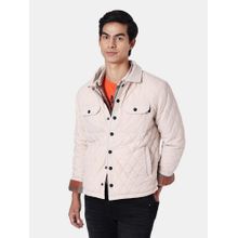Pepe Jeans Solid Men Long Sleeves Beige Jacket