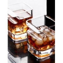 Smokey Cocktail Square Whiskey Glass (Pack of 2)