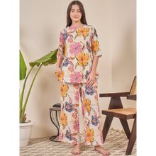 July Nightwear Cotton Multi Long Kurti & Pyjama-Wpc810 (Set of 2)