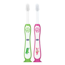 Chicco Toothbrush Set (Pink + Green)