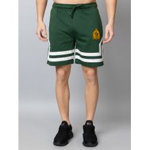 Club York Green Striped Knitted Shorts