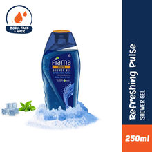 Fiama Men Shower Gel Refreshing Pulse, Body Wash for Fresh Looking Skin with Sea Minerals