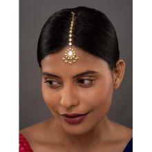 Sica Jewellery 925 Silver Moissanite Polki Lehar Maangtika