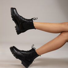Twenty Dresses By Nykaa Fashion Black Following The Shadows Boots