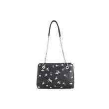 Caprese Medium Black Casual Satchel Handbag