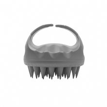 Stasia Street Pro Silicon Hair Scalp Massager & Shampoo Brush - Hair Growth & Anti Dandruff - Grey