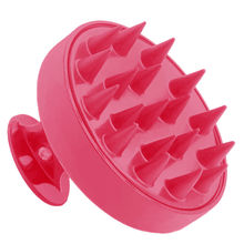 Stasia Street Silicone Hair Shampoo Brush And Scalp Massager - Bubblegum Pink