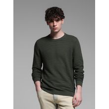 Jack & Jones Green Slim Fit Knitted Sweater