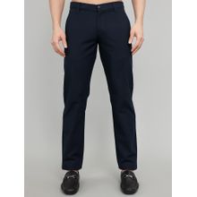 Rock.it Mens Regular Fit Solid Chinos Navy Blue