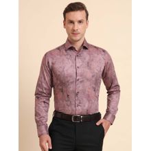 Wyre Purple Printed Party Wear Shirt