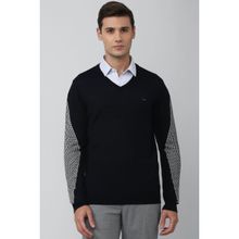 Van Heusen Men Textured Black Sweater